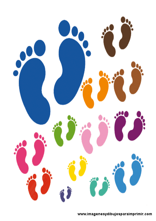 Pies De Bebes Para Imprimir Footprint Crafts Crafts Stencils