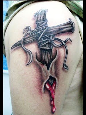 gothic cross tattoos. new cross tattoo designs.