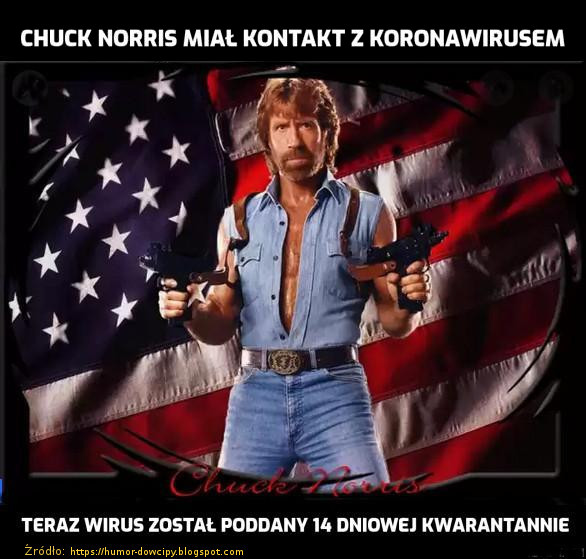 Najnowsze kawały żarty i memy o koronawirusie Chuck Norris