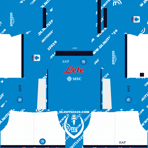 S.S.C. Napoli Kit 2021-2022 - Dream League Soccer 2019 (Home)