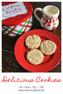 Delicious Cookies is a Classic Family Favorite - a buttery, shortbread cookie with an added crunch #ChristmasCookies #ChristmasCookiesWeek #sponsored