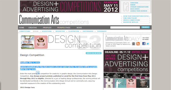 Communication Arts Design Competition