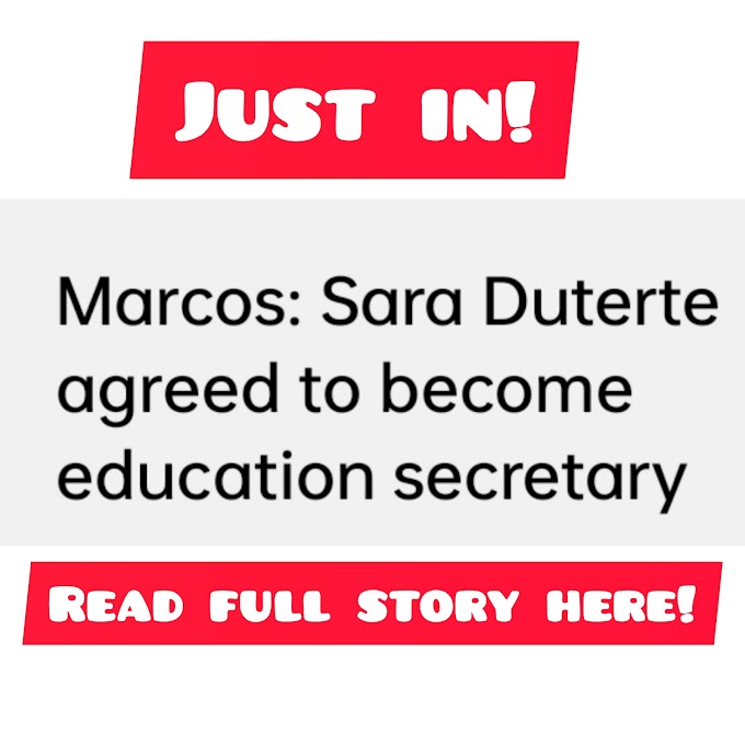 JUST IN: Sara Duterte is the New DepEd Secretary says Bongbong Marcos (Read full details)