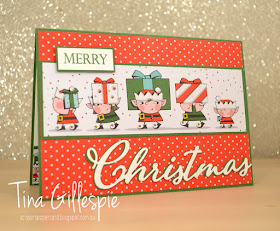 scissorspapercard, Stampin' Up!, Art With Heart, Heart Of Christmas, Merry Christmas To All, Santa's Workshop SDSP, Merry Christmas Thinlits