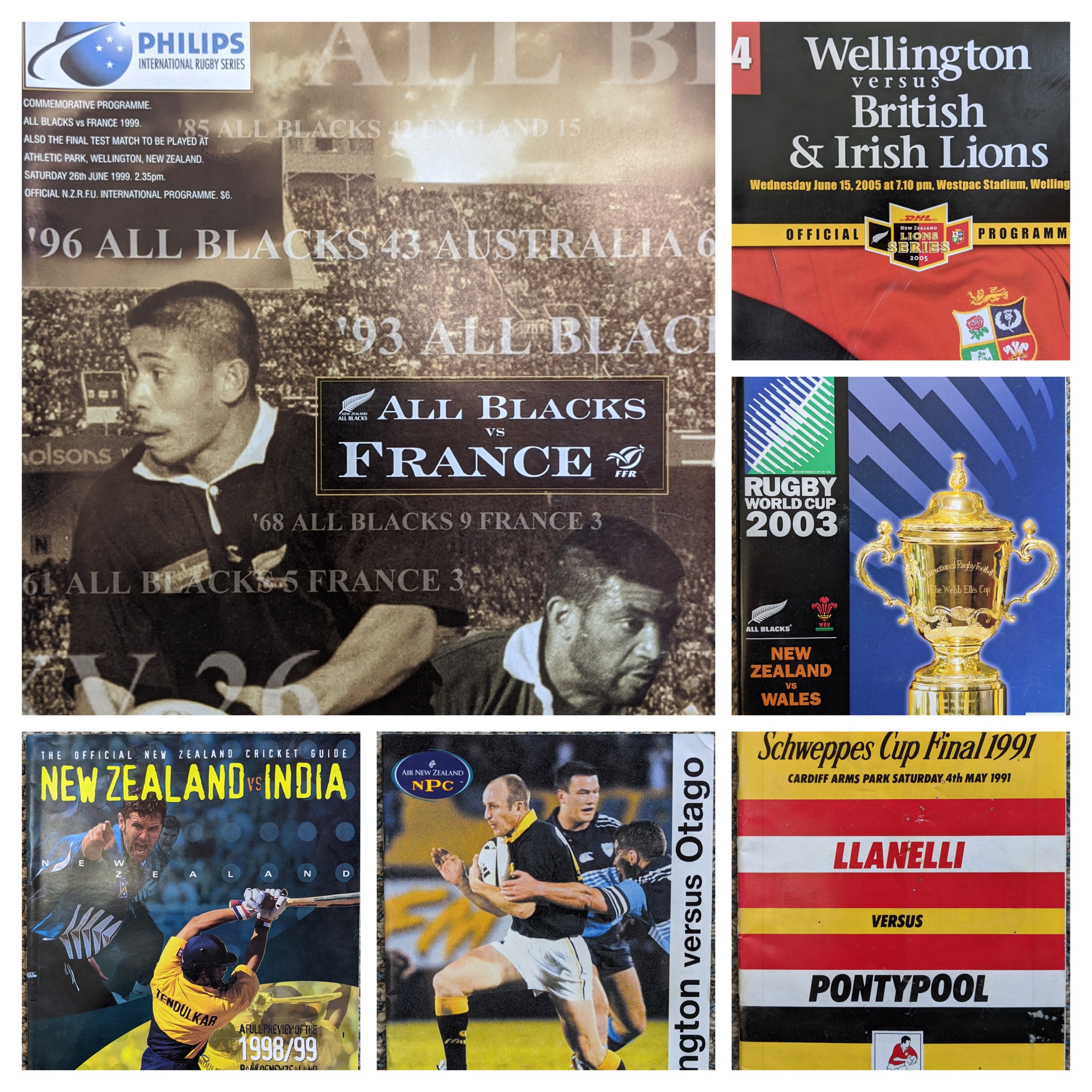 Collage of sports programmes