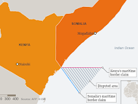 Stability at risk as Somalia and Kenya spat over sea border.
