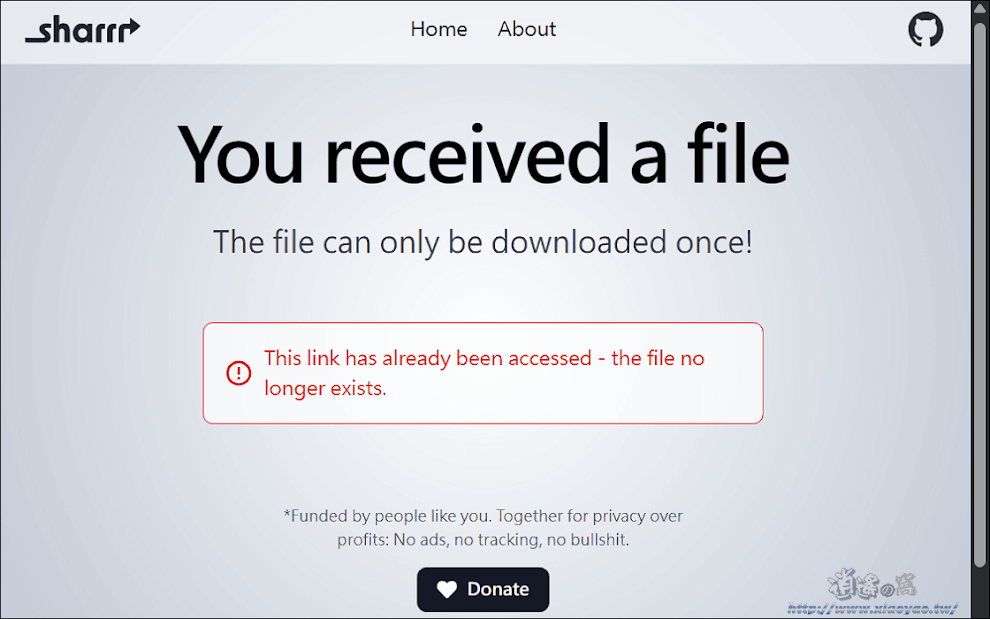 Sharrr 簡單安全的線上傳檔工具