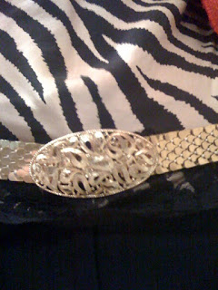 vintage gold belt @ brittany's cleverly titled blog