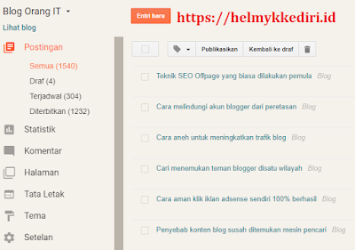 Dashboard Blog
