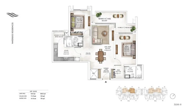 Floor Plans of Krisumi Waterside Residences