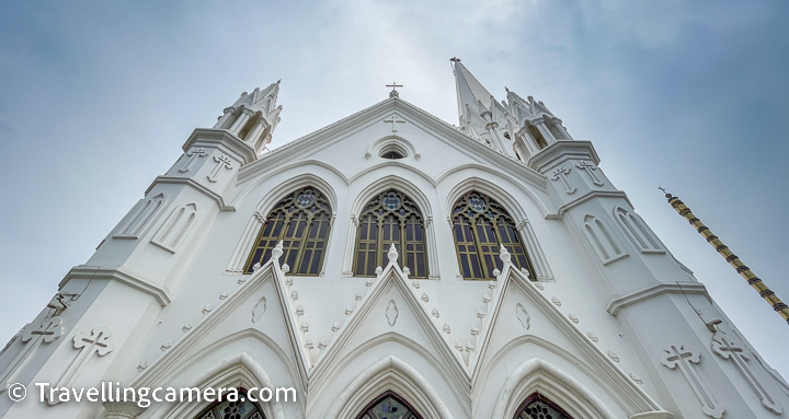The Santhome Cathedral Basilica is believed to have been built during the 16th century and is dedicated to St. Thomas, one of the twelve apostles of Jesus Christ. The cathedral is situated in the Santhome neighborhood of Chennai, which is named after the cathedral.    The cathedral is an impressive structure with a striking white facade, towering spires, and intricate carvings. The interior of the cathedral is equally impressive, with stained glass windows, high ceilings, and ornate altars.