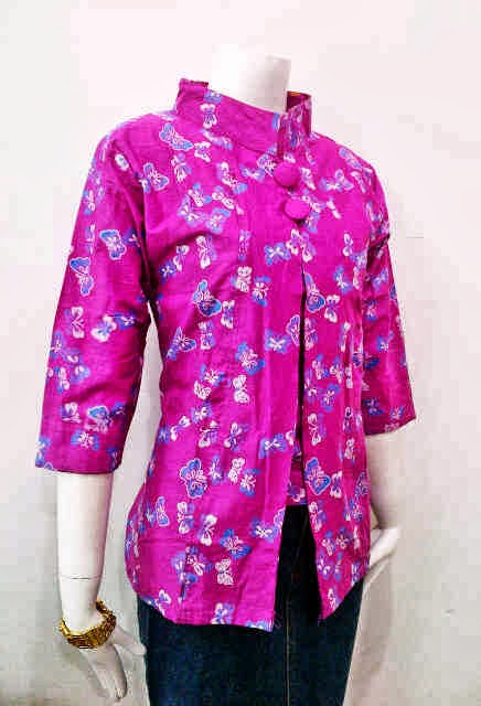 BAJU BATIK  WANITA BLUS  DN KUNING