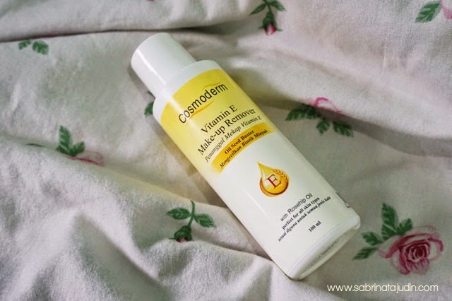 Cosmoderm Vitamin E Make Up Remover Review Sabrina Tajudin Malaysia Beauty Lifestyle Blog