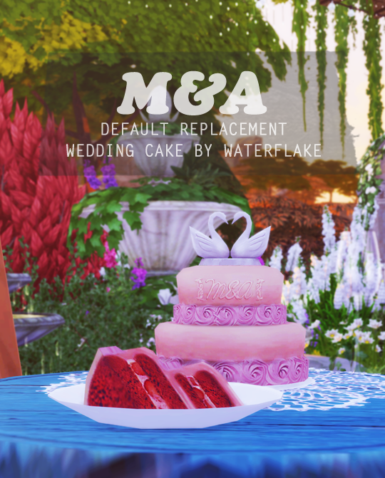 My Sims  4  Blog Default Replacement Wedding  Cake  by Lovintree
