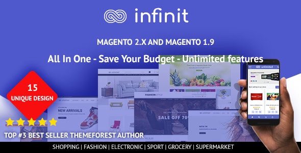 Infinit - Multipurpose Responsive Magento 2 and 1 Theme