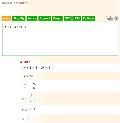 QuickMath Simplify Calculator