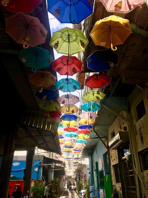 Umbrella Alley at Jiaxian, Kaohsiung, Taiwan