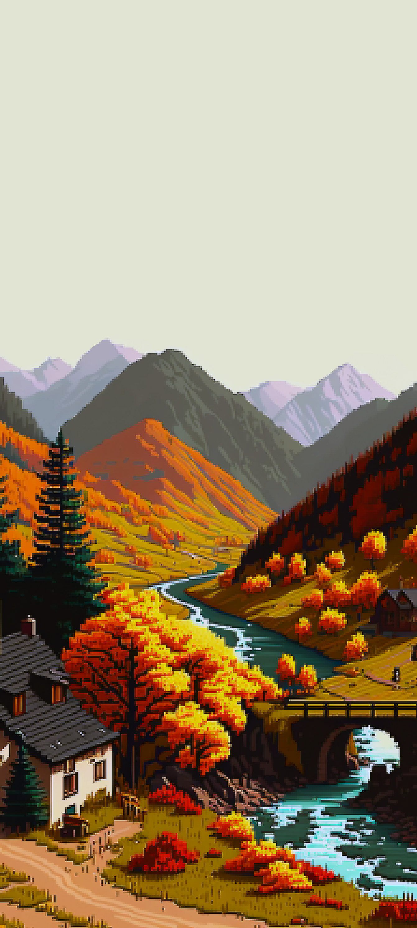 PIXEL ART BACKGROUND WALLPAPER FOR PHONE