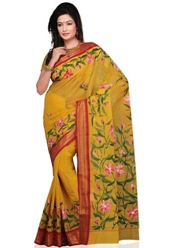 Floral Designer Tant Saree