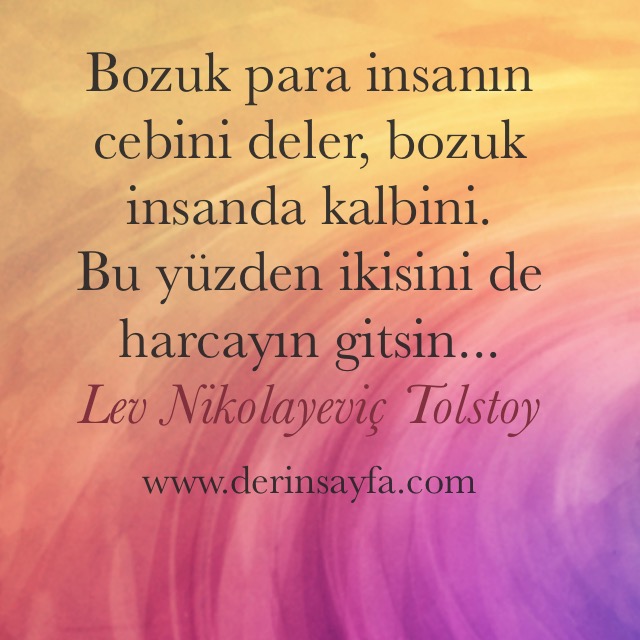 Tolstoy resimli güzel sözler