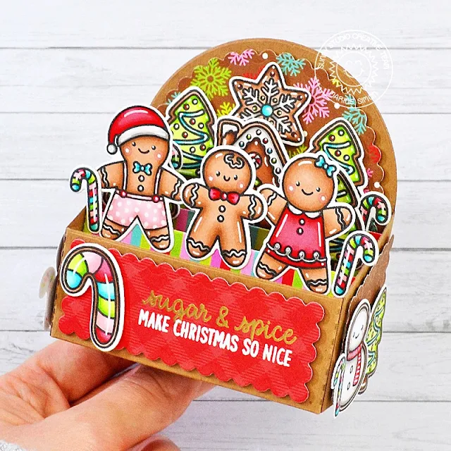 Sunny Studio Stamps: Baking Spirits Bright Christmas Card by Marine Simon (featuring Christmas Cookies)