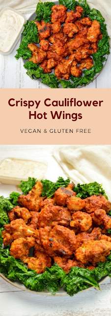 Crispy Cauliflower Hot Wings – vegan and gluten free