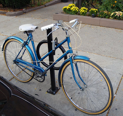 bright blue Fleet Wing bike bicycle