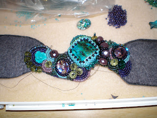 bead embroidered rockin' wavy cuff