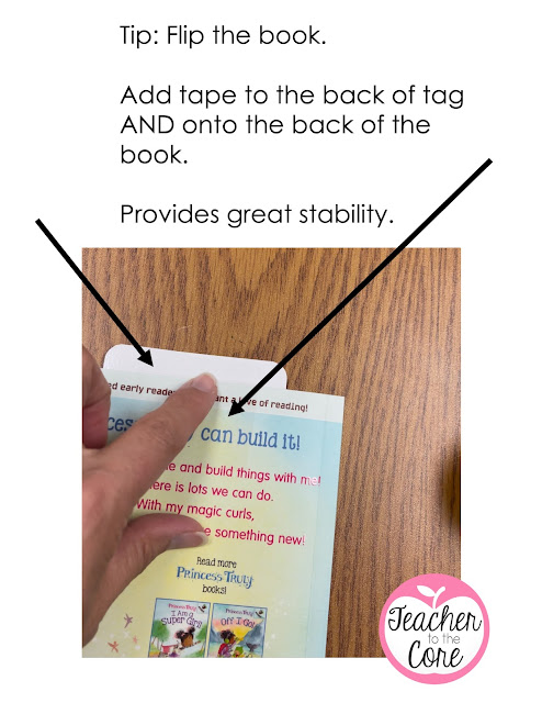 FREE Reading buddy book tags help kids know that they CAN read this book but they CANNOT take it or the matching book buddy to their desk.