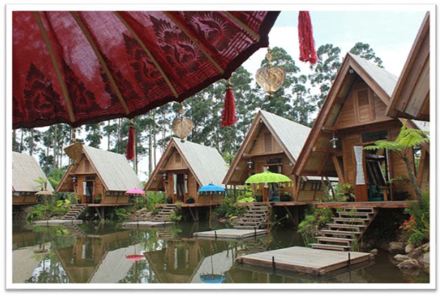 Dusun Bambu  rekreasi keluarga di  Lembang Cisarua 