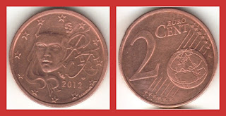 F26 FRANCE 2 EURO CENTS COIN XF (1999-2023) 