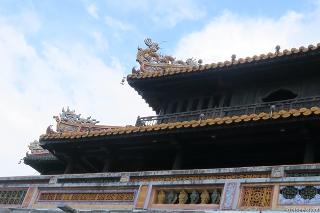 Roof of Cua Ngo Mon of Hue Citadel