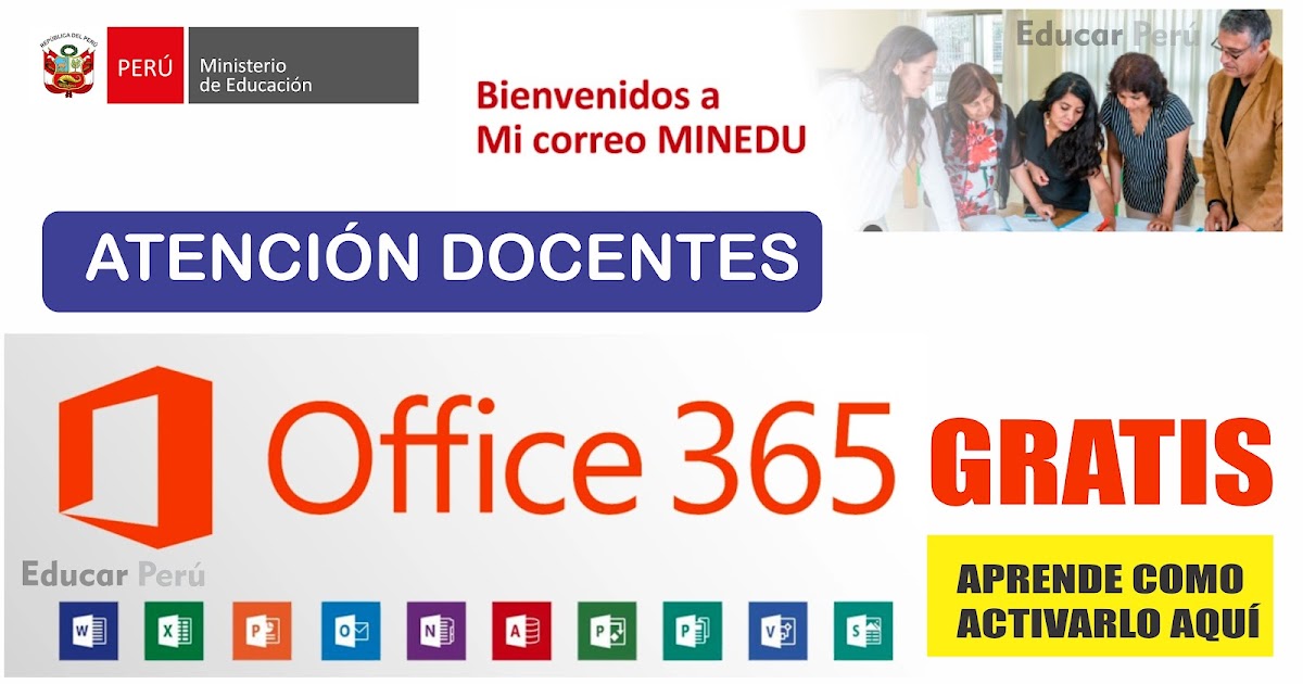 OFFICE Gratis para todos los Docentes [Aprende como activarlo]