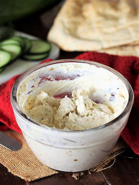 Cucumber Pita Bites Cream Cheese Spread Image