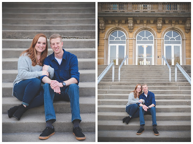 engagement photos at St. Mary-of-the-Woods SMWC