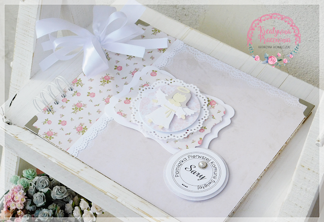 album komunijny, handmade, scrapbooking