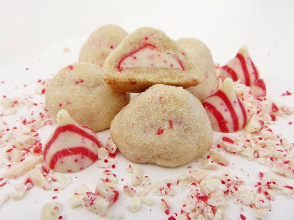 candy cane kiss cookies