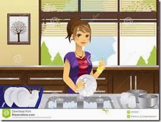 housewife-washing-dishes-22755247