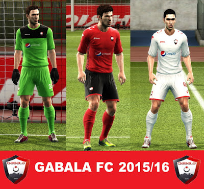 PES 2013 GABALA FC 2016/16 KITS by argy