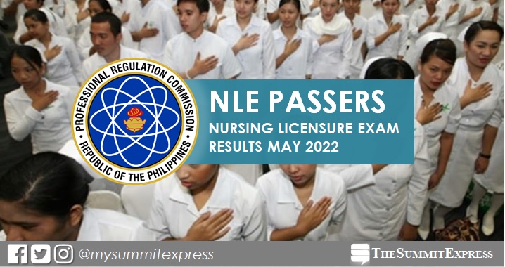 NLE RESULTS: May 2022 nursing board exam list of passers, top 10