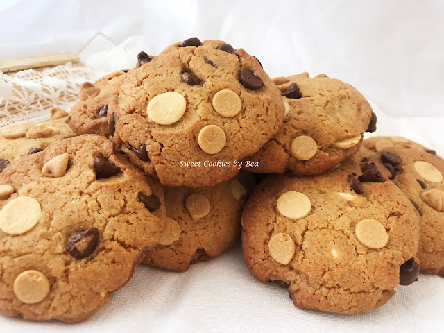 Cookies de harina de garbanzo con chips de chocolate triple #singluten