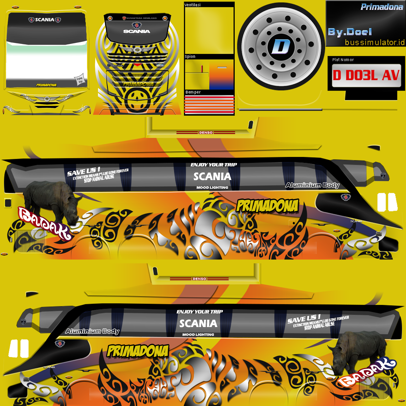  Livery Bus Simulator  Indonesia New 5 Semua Aja