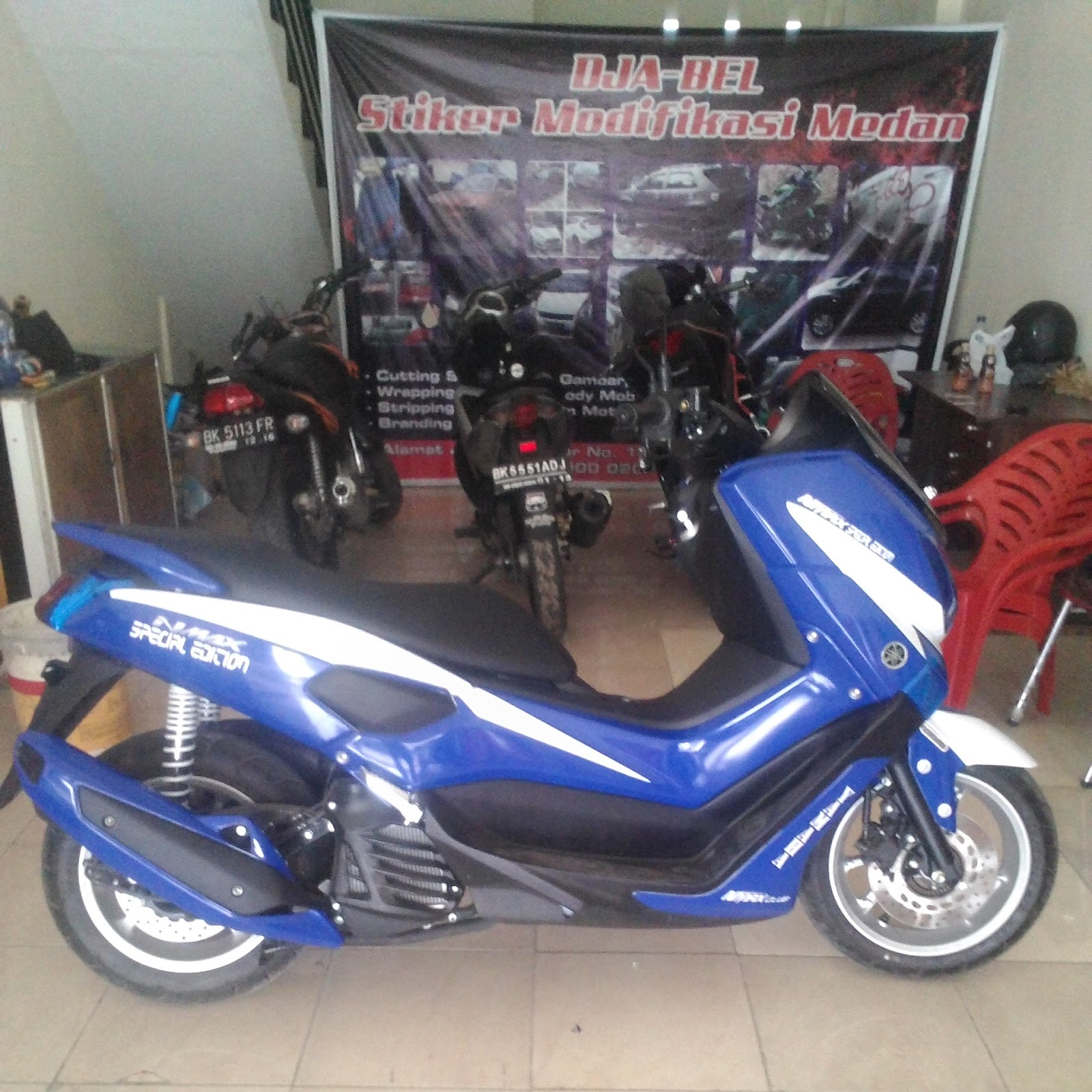 56 Modifikasi Stiker Motor Nmax Modifikasi Yamah NMAX