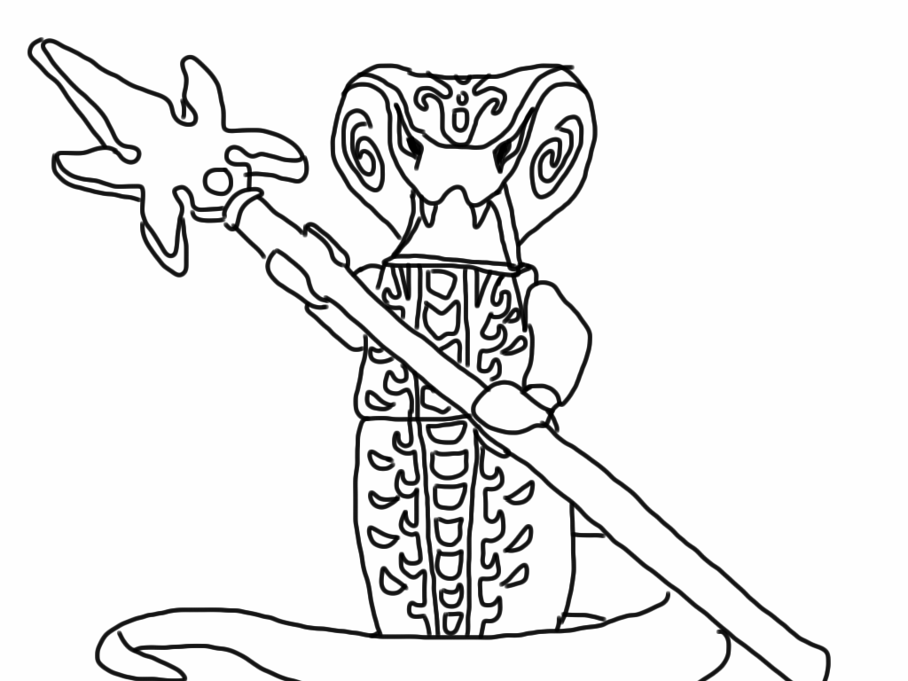 Lego Ninjago Rise of the Snakes Coloring Page