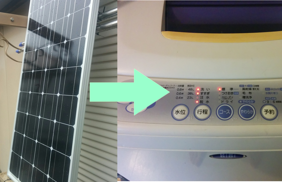 試行錯誤な日々 10万円でベランダに太陽光パネルを設置して 洗濯機を動かすまでの道のり 試行錯誤な日々 10万円でベランダに太陽光パネルを設置して 洗濯機を動かすまでの道のり