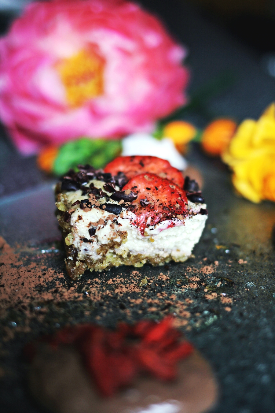 vegan cheesecake low in fat high protein fitness food