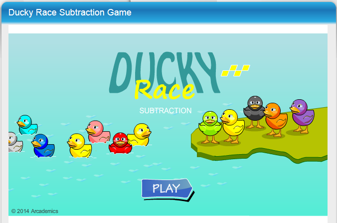 http://www.mathgametime.com/games/ducky-race-subtraction-game