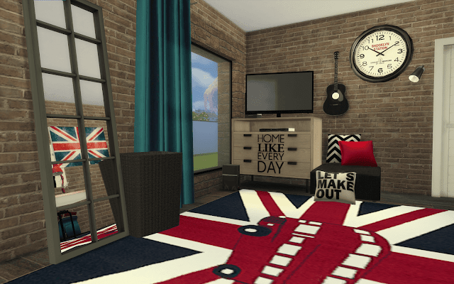 chambre londres Sims 4