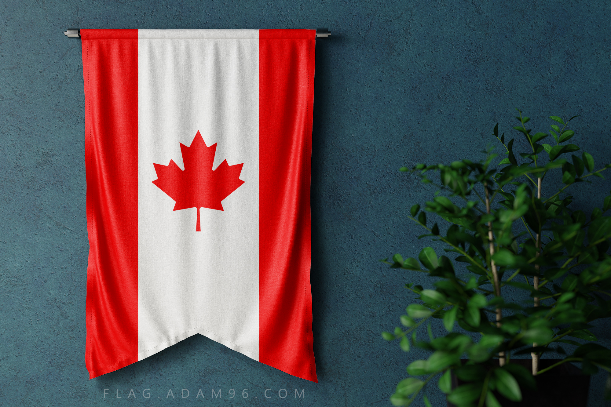 علم كندا خلفية علم كندا على الحائط Canada Flag On The Wall