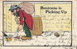 Antisemitic postcard showing the Jews as cheap